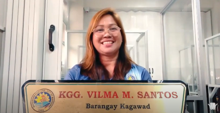 Name: Kgg. Vilma M. Santos<br>
                                                                                                                                    Course: Bachelor of science in Business Administration<br>
                                                                                                                                    Job Description: Brgy. Kagawad